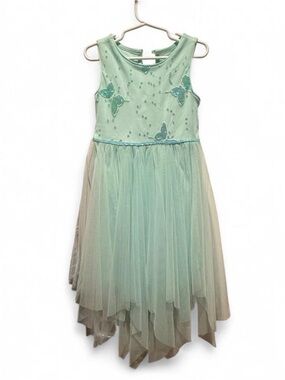 lilt Mint Green Tulle Butterfly Formal Dress for Girls